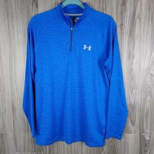 Under Armour Mens Heatgear Loose Pullover 1/4 Zip Up Sweatshirt Sz S